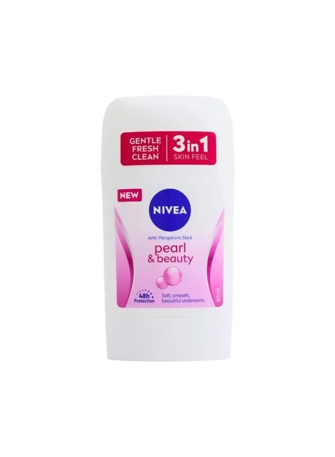 Nivea Pearl and Beauty Antiperspirant Stick with 48Hr Protection- 50ml - Image 1